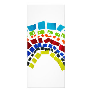 Paper rainbow rack card