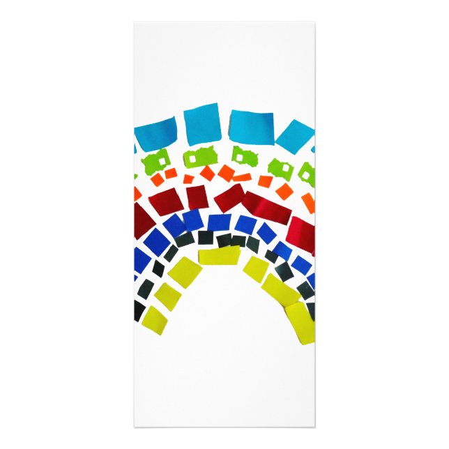 Paper rainbow rack card (Front)