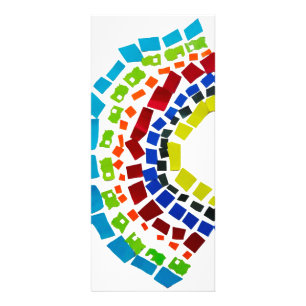 Paper rainbow rack card