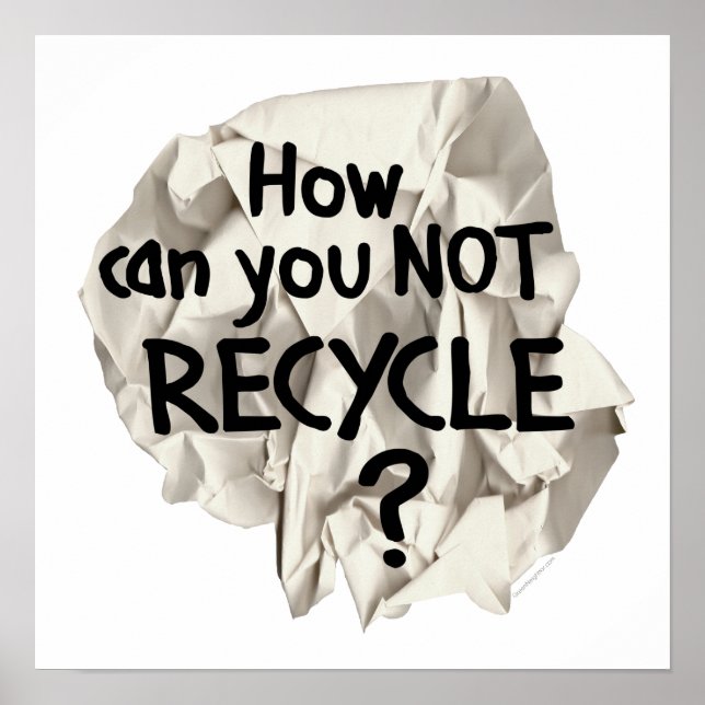Paper Recycling Poster (Front)