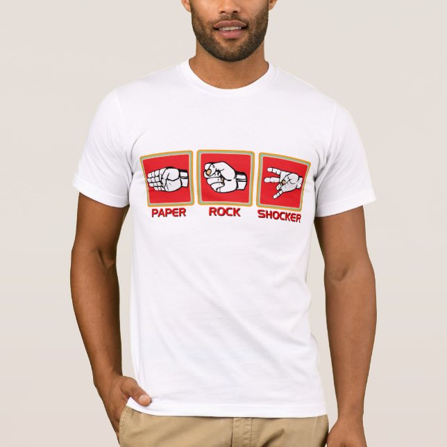 Paper Rock Shocker T-Shirt (Front)