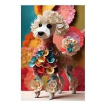 Paper Rococo Poodle Pastel Colours