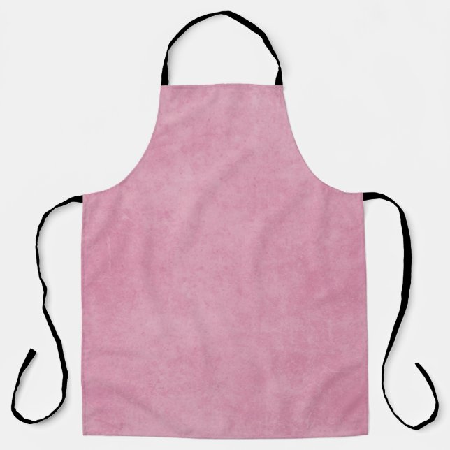 Paper rose pink texture spring apron (Front)