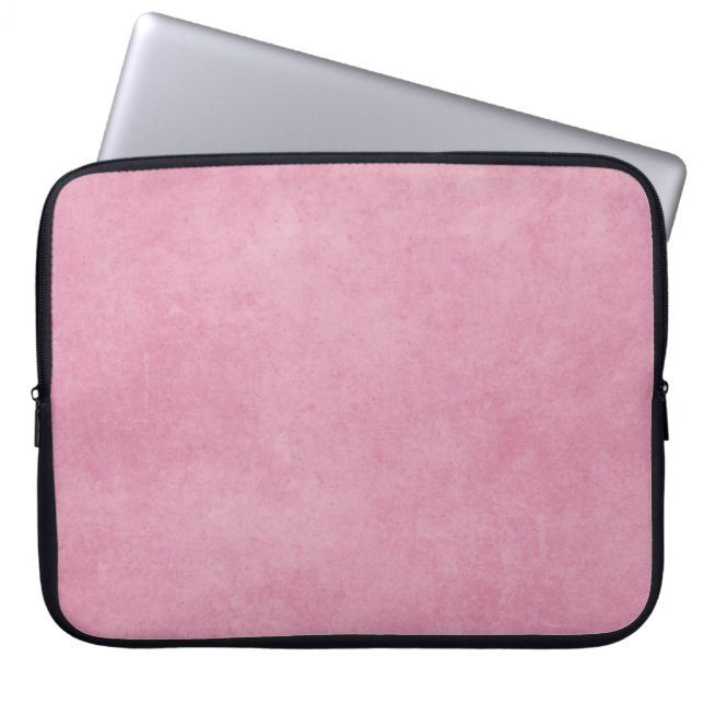 Paper rose pink texture spring laptop sleeve (Front)