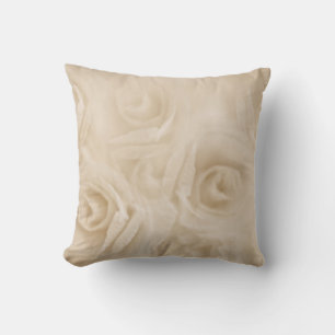 Paper Roses Sepia Cushion