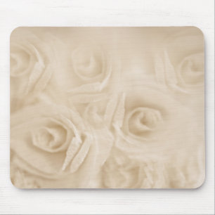 Paper Roses Sepia Mouse Mat