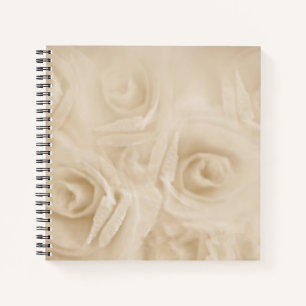 Paper Roses Sepia Notebook
