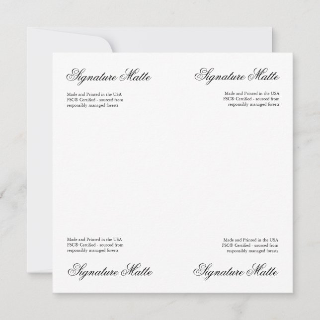 Paper Sample Choose Your Paper Type (Front)