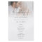 PAPER | Script Photo Black White Wedding Program