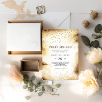 Paper Scroll Rustic Sweet Sixteen Birthday Party