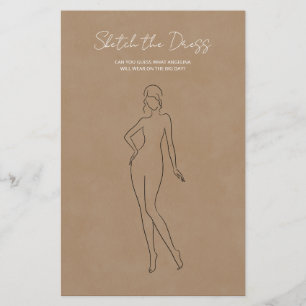 Paper Shees with the game "sketch the dress".