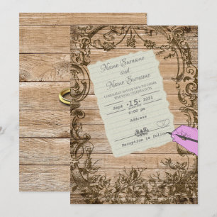 Paper sheet-hand invitation
