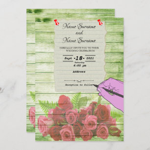 Paper sheet invitation