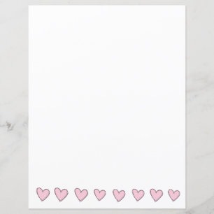 Paper Sheets -Pink Hearts