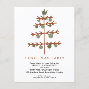 PAPER Simple Tree Christmas Party Invite