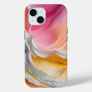 Paper Splash Vivid Gradient on White iPhone 15 Case