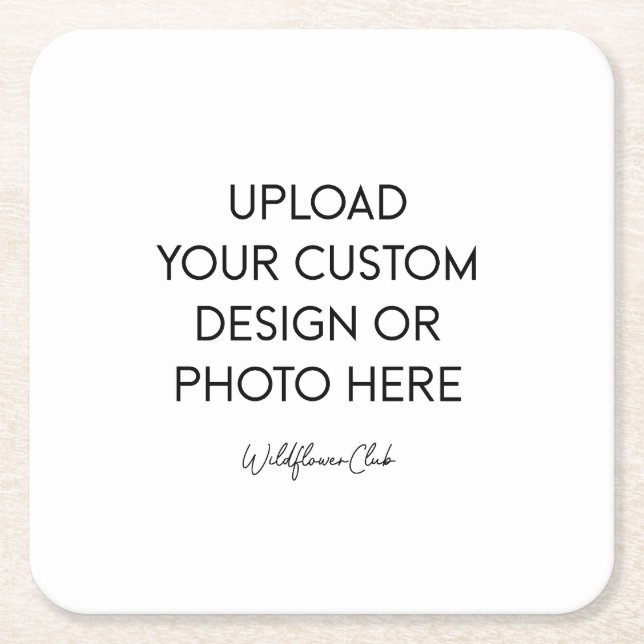 Paper  square paper coaster (Front)