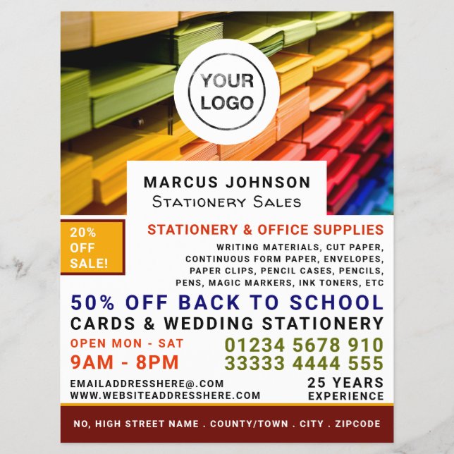 Paper, Stationery & Office Supplies, Stationer Flyer (Front)