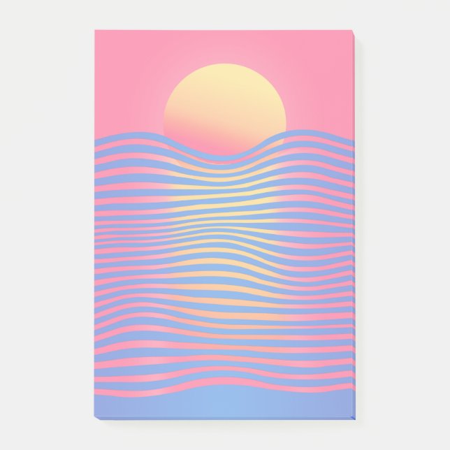 paper story: sunset post-it notes (Front)