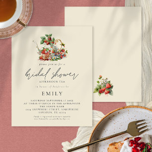 PAPER   Strawberries Afternoon Tea Bridal Shower