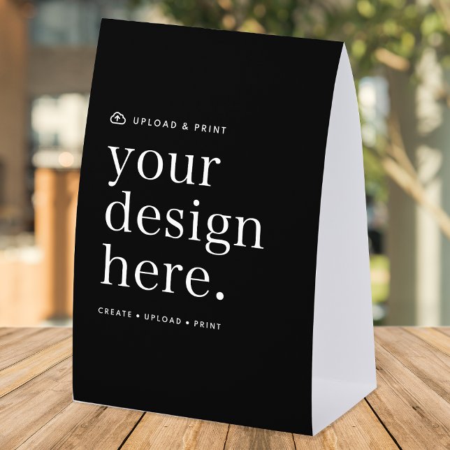 Paper Table Tent Sign | DIY 4x6 Tabletop Display (Versatile paper table tent sign for business, events, weddings, special occasions & more!)
