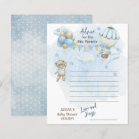 Paper Teddy Bear Bearly Wait Baby Shower Advice