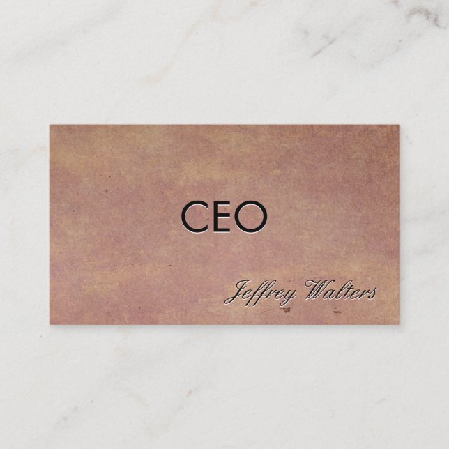 Paper Texture Background Business Card (Front)