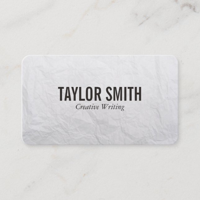 Paper Texture Business Card (Front)