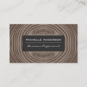 Paper Texture Wood Grain Business Card