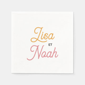 Paper Towel Color Wedding Napkin