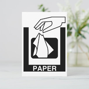 Paper Waste Invitations