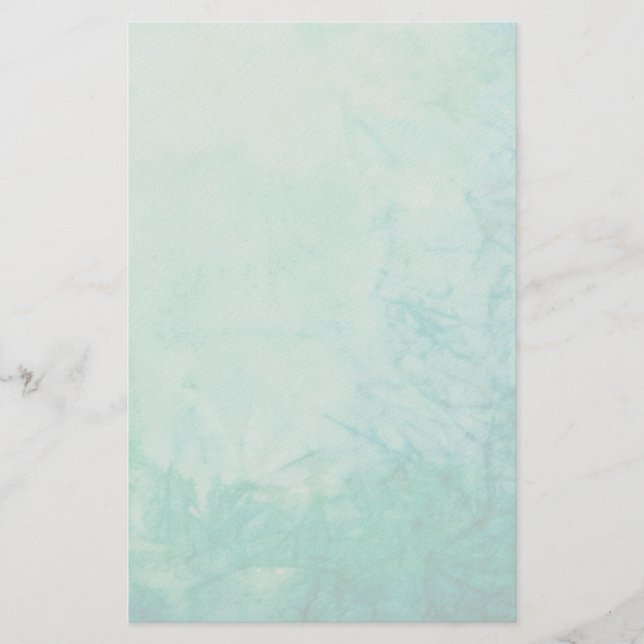 Paper With Blue, Green, And Black Paint Abstract (Front)