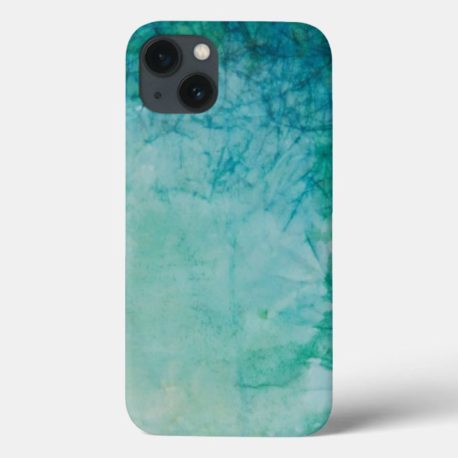 Paper With Blue, Green, And Black Paint Abstract Case-Mate iPhone Case (Back)
