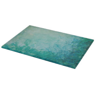 Paper With Blue, Green, And Black Paint Abstract Cutting Board