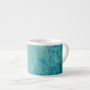 Paper With Blue, Green, And Black Paint Abstract Espresso Cup