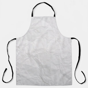 Paper wrinkled white cute texture apron