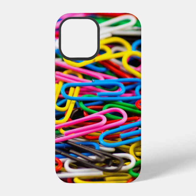 Paperclip bracket office iPhone case (Back)
