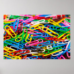 Paperclip bracket office poster