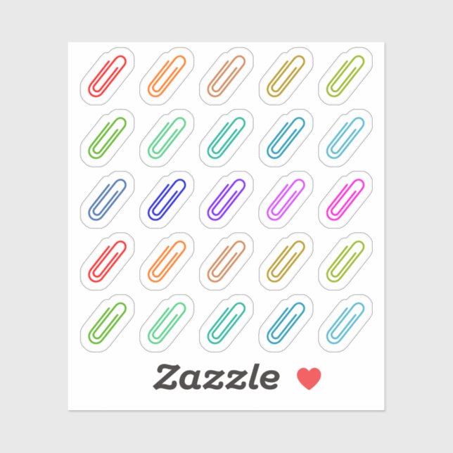 Paperclip Colourful Decorative Mini Bujo Planner (Sheet)