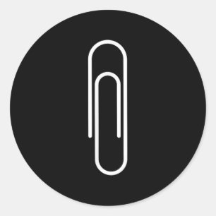 Paperclip, Funny, Jokes, Sarcastic  Classic Round Sticker