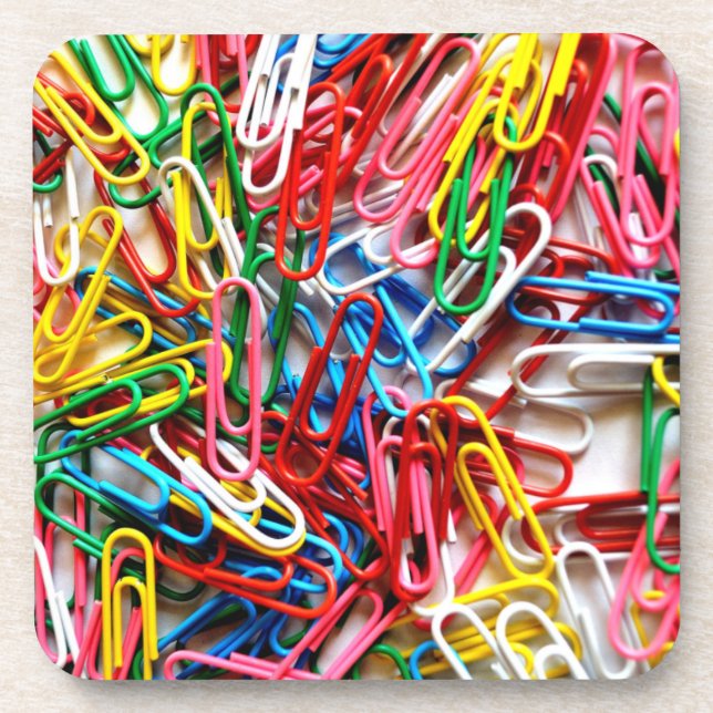 Paperclip Rainbow Coaster (Front)