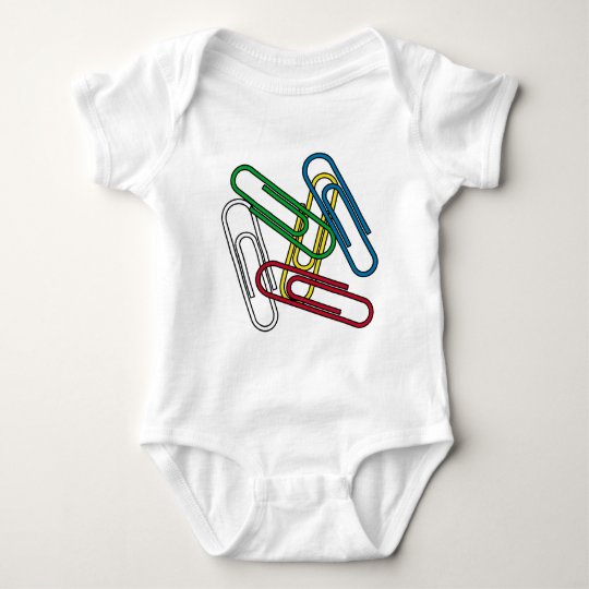 Paperclips Baby Bodysuit