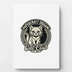 Papercraft Origami Cat Funny Cat Graphic - Papercr Plaque