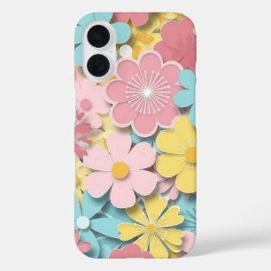 Papercut Flowers iPhone 16 Case