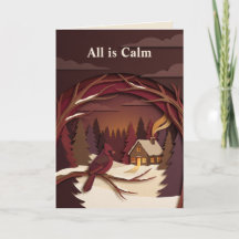 Papercut Holidays | Cherry Cardinal Modern Folded