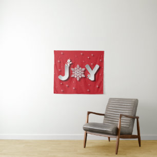 Papercut JOY with Penguin & Polar Bear Tapestry