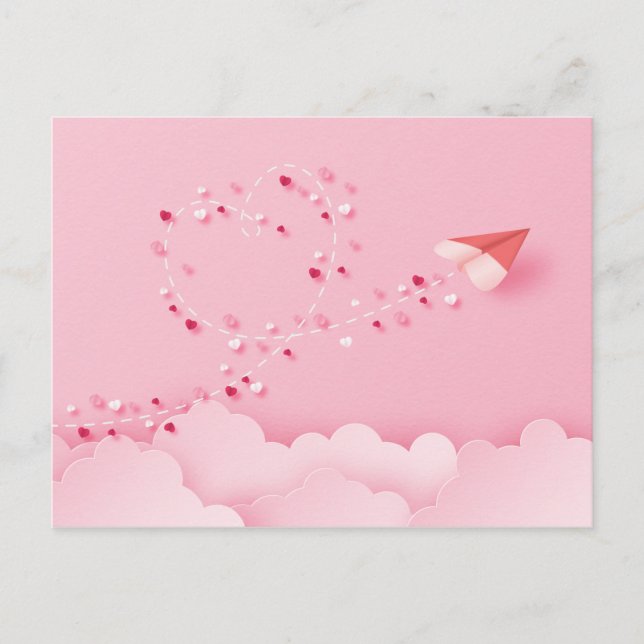 Papercut Paper Aeroplane Postcard (Front)