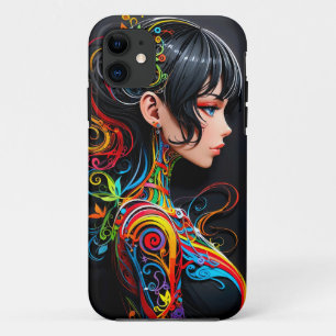 Papercut Pop Art Beauty ( 1 ) iPhone 11 Case
