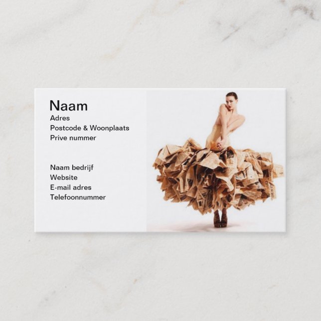Paperdress Business Card (Front)