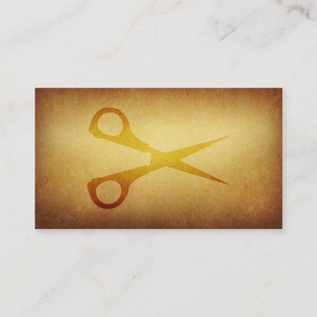 Papered Archive Barbers Haircut Business Card (Front)